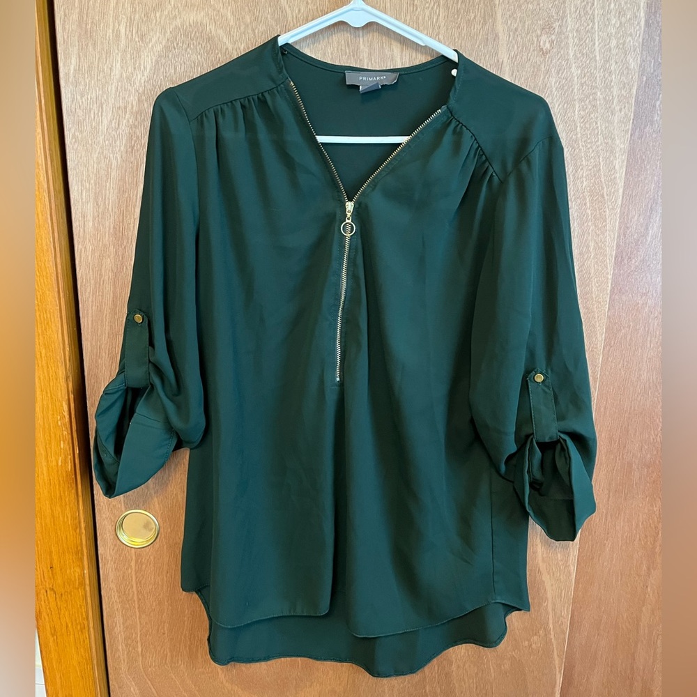 Green blouse